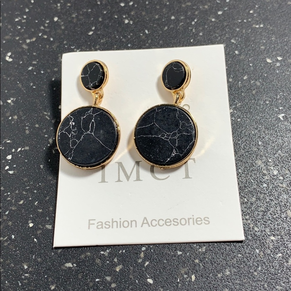 Black and Gold Earrings